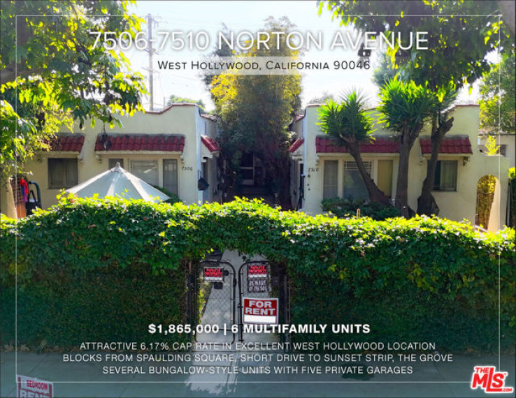 Residential Income in West Hollywood Vicinity