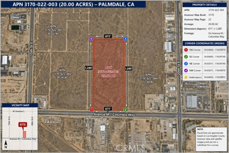  Land for Sale in Palmdale, California